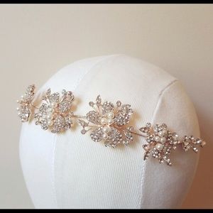Rose gold crystal headband